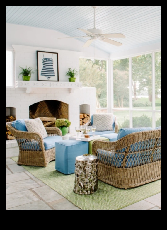 Wicker Beach Living Room Ένας οδηγός για την τέλεια εμφάνιση 2 Πώς μπορώ να χρησιμοποιήσω το Wicker σε παράκτια σαλόνια για μια κομψή πινελιά;