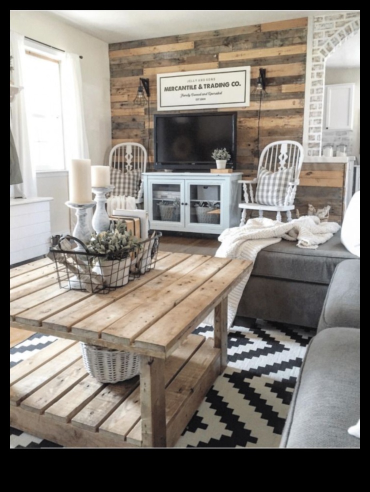 Ιδέες διακόσμησης σαλονιού σε αστική αγροικία