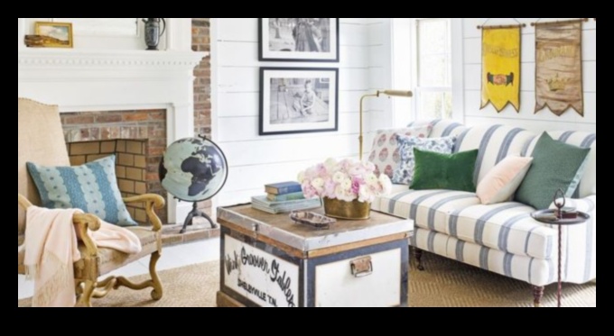 Ιδέες διακόσμησης σαλονιού σε αστική αγροικία