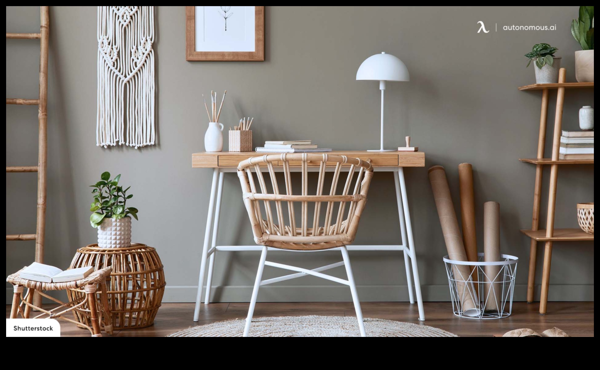 Πώς μπορώ να ενσωματώσω τις ιδέες διακόσμησης γραφείου Boho με το Artistic Boho Wall Art;