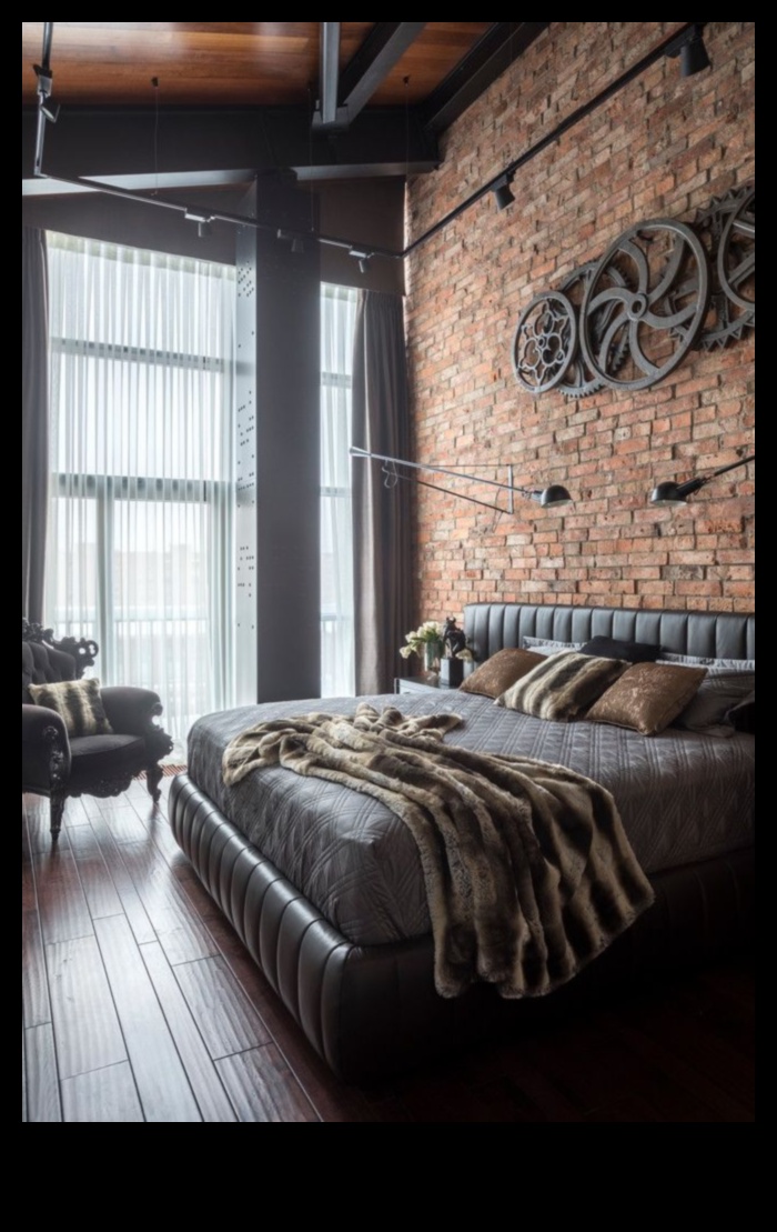 Ιδέες Industrial Chic διακόσμησης υπνοδωματίου