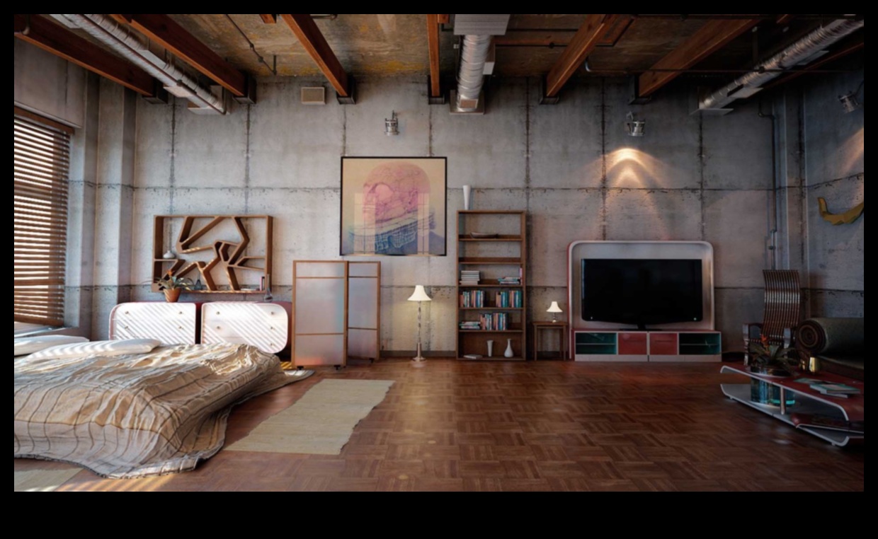 Ιδέες Industrial Chic διακόσμησης υπνοδωματίου