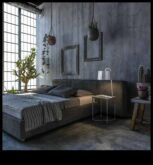 Βιομηχανική διακόσμηση υπνοδωματίου Μια μοντέρνα εμφάνιση σε κλασική εμφάνιση